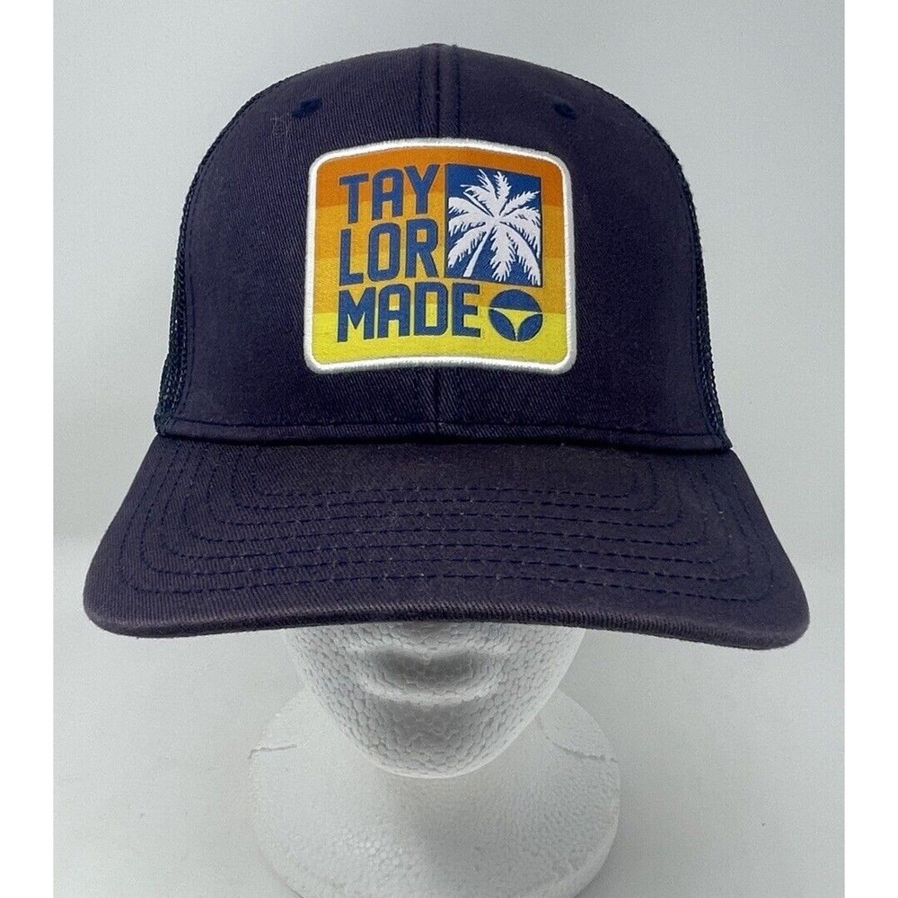 TaylorMade Hat Cap SnapBack Navy Golf Palm